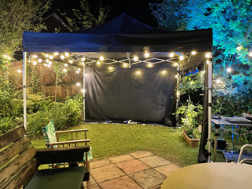 Festoon Lighting Gazebo